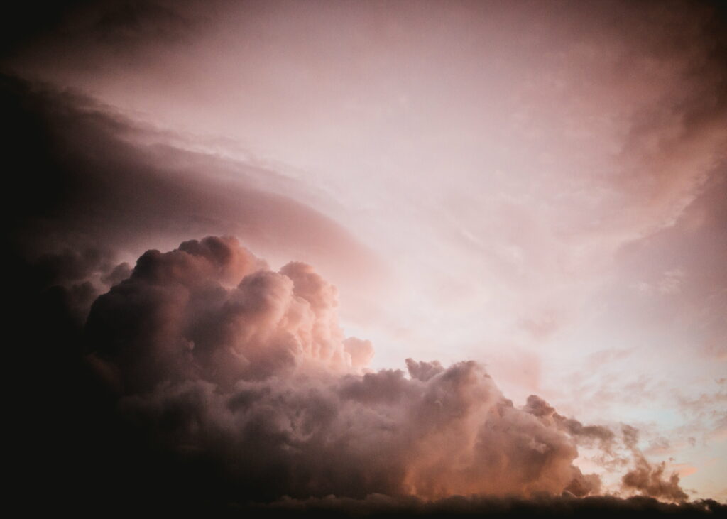 Stunning Cumulus Clouds at Sunset - Serene HD Wallpaper Background