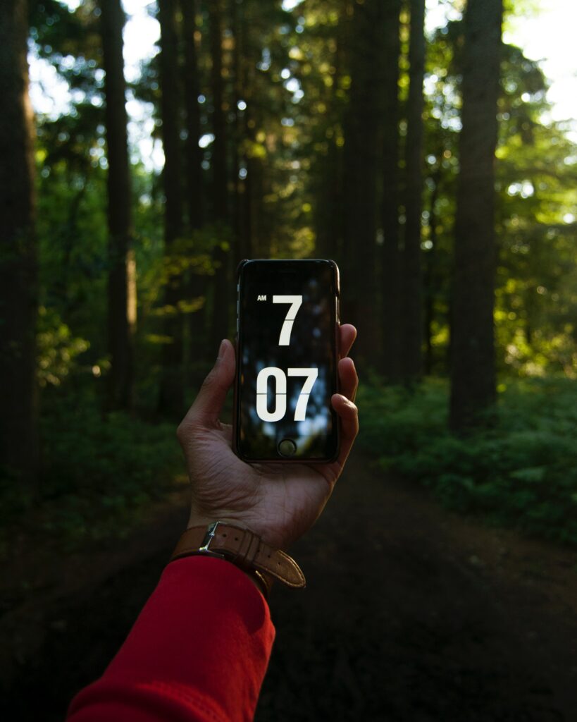 Serene Forest Wallpaper: Modern Tech Meets Nature's Tranquility