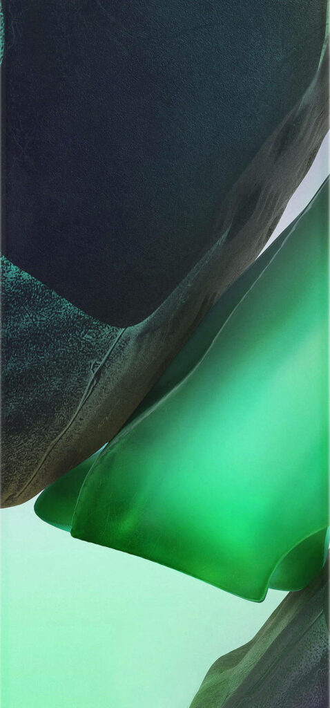 Serene Green Abstract Wallpaper for Galaxy Note 7 - Flowing Textures