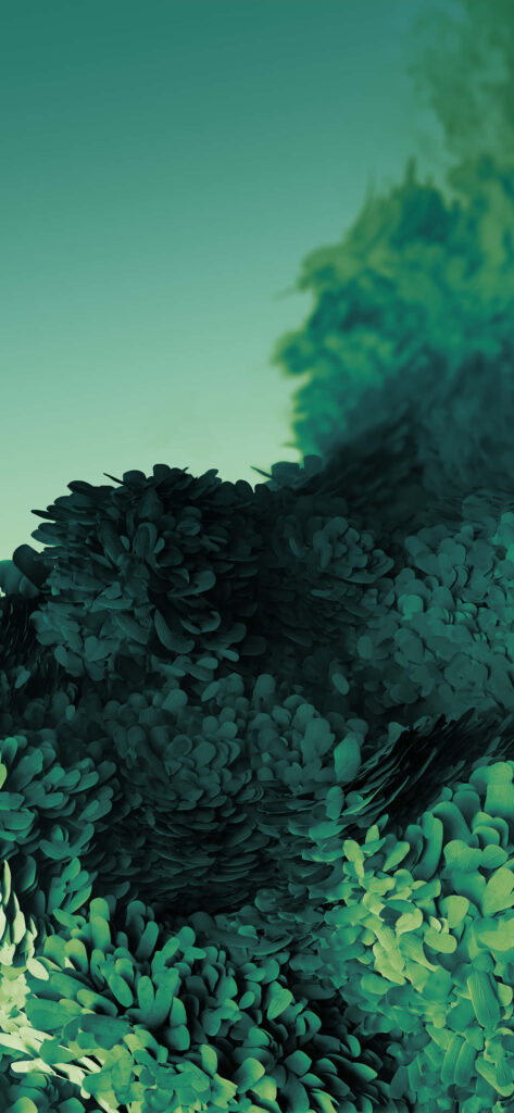Calming Green Gradient Wallpaper: Minimalist Nature Aesthetic