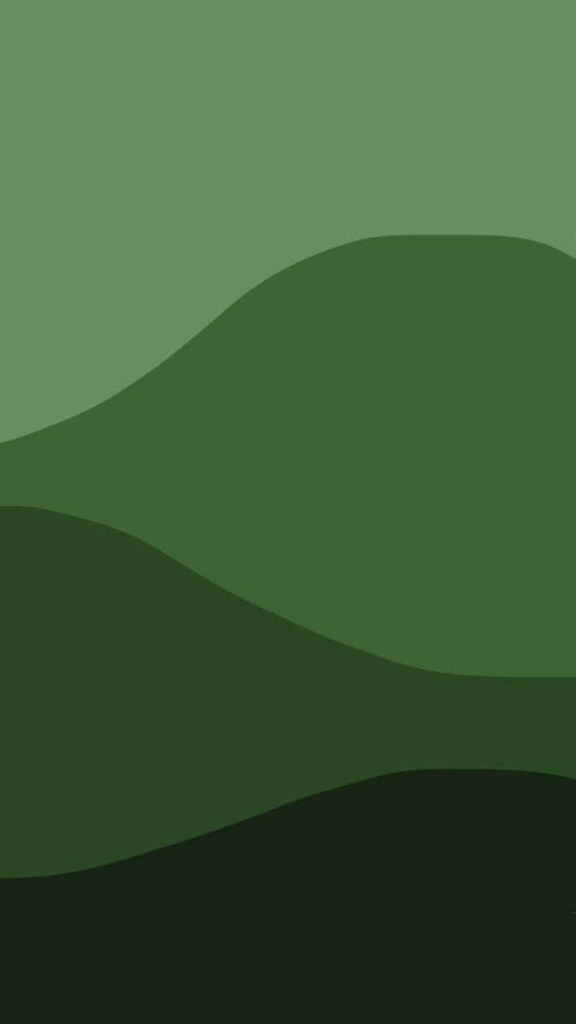 Green Minimalistic Nature Scene Wallpaper - Serene Hill Background