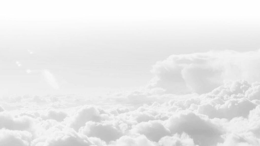 Serene HD Wallpaper: Fluffy White Clouds & Light Gray Sky Background