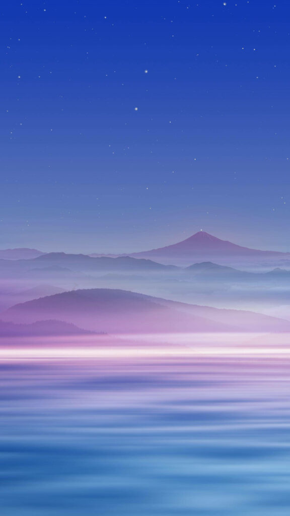 Serene Horizon Wallpaper for Samsung Galaxy S7 Edge: Misty Mountains