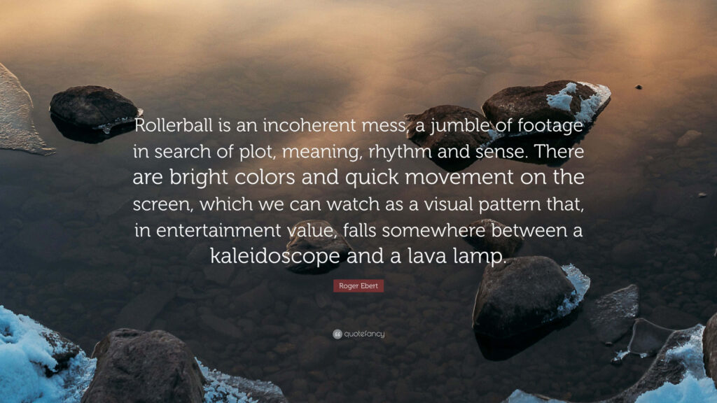 Serene Landscape Wallpaper with Roger Ebert Quote & Golden Reflection