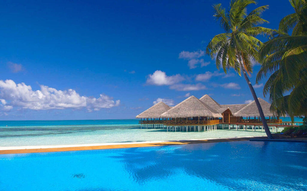 Serene Maldives Beach Wallpaper: Turquoise Waters & Tropical Paradise
