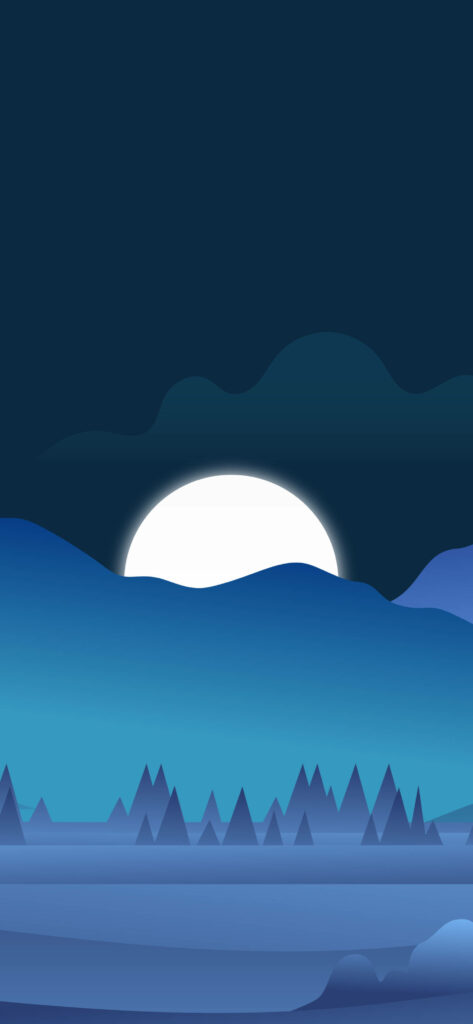 Serene Midnight Moonlit Wallpaper for Xiaomi Redmi Note 9