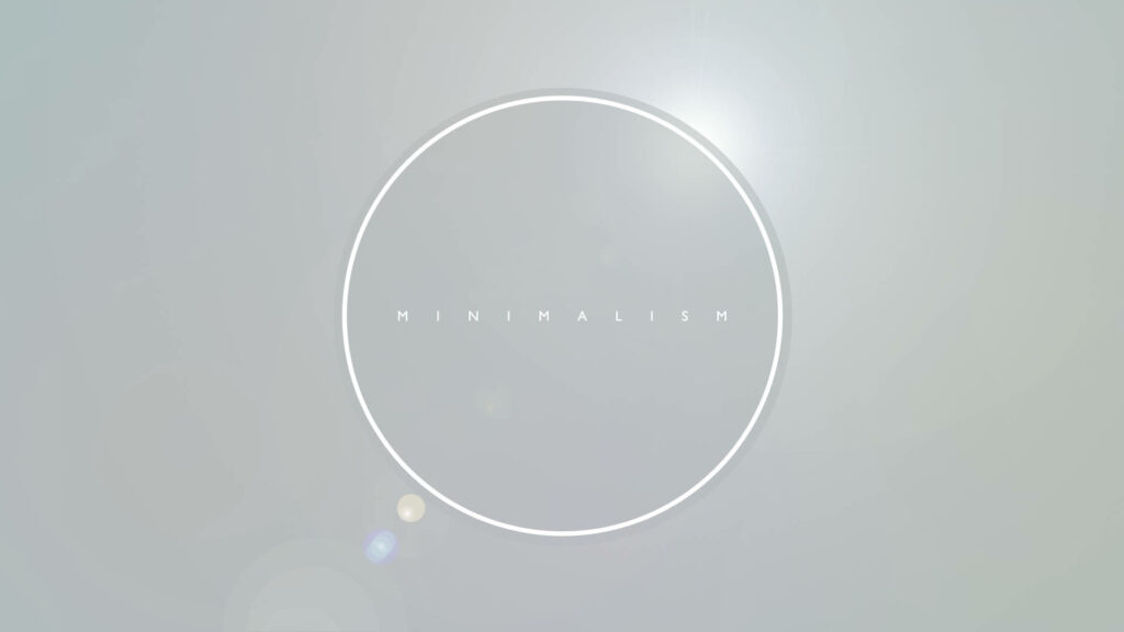 Serene Minimalism Wallpaper: Soft Gradient with Central White Circle