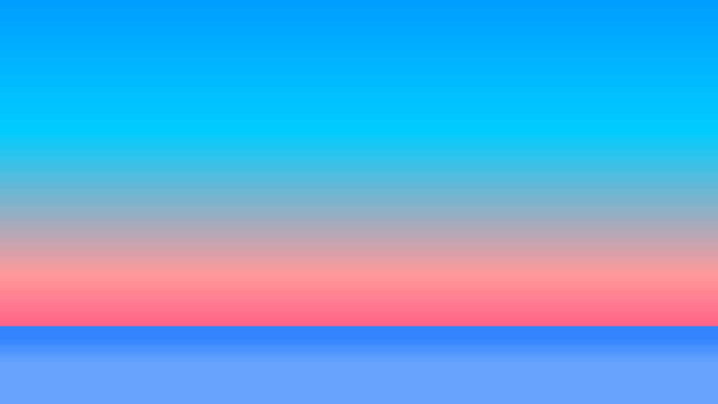 Serene Minimalist Ocean View Wallpaper: Soft Blue & Rosy Pink Sky