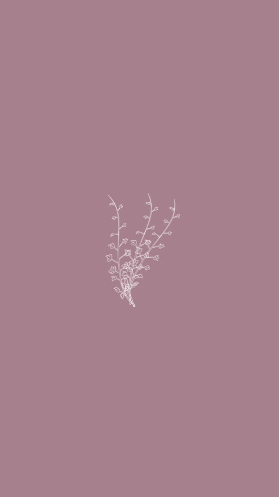 Serene Minimalist Pink Floral Wallpaper - Elegant Background Design