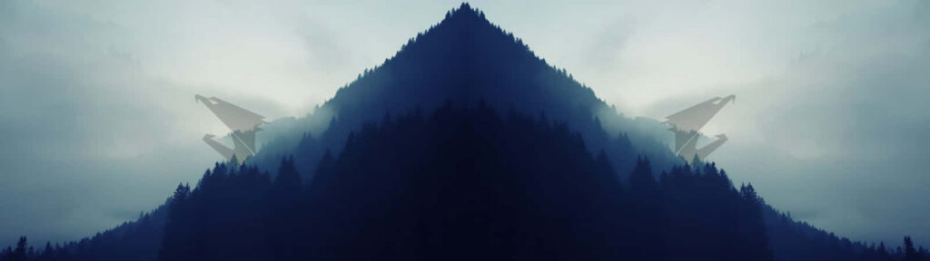 Serene Mountain Landscape Wallpaper for Tranquil Dual Monitors