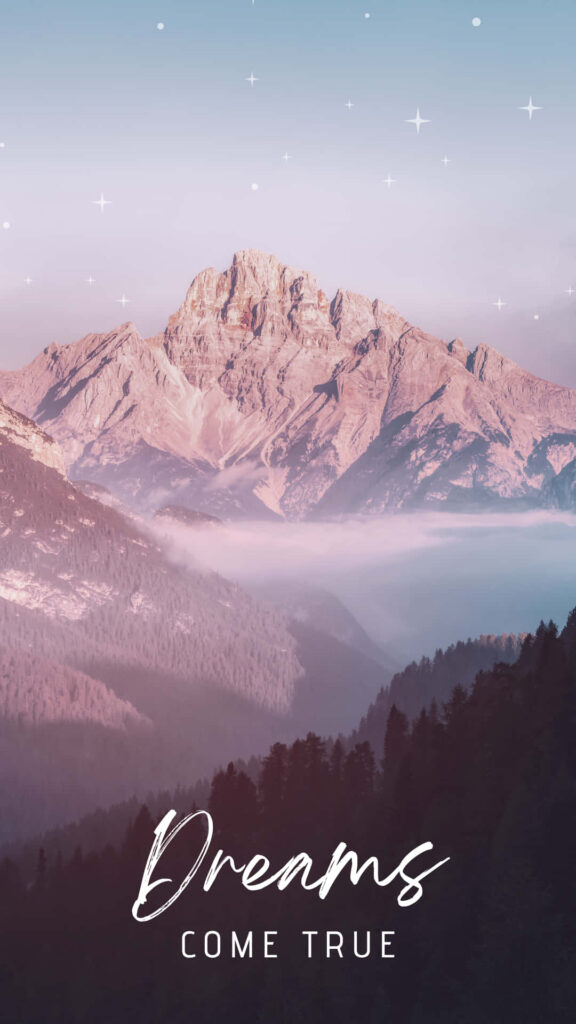 Serene Mountain Landscape Wallpaper: Dreams Come True Inspiration