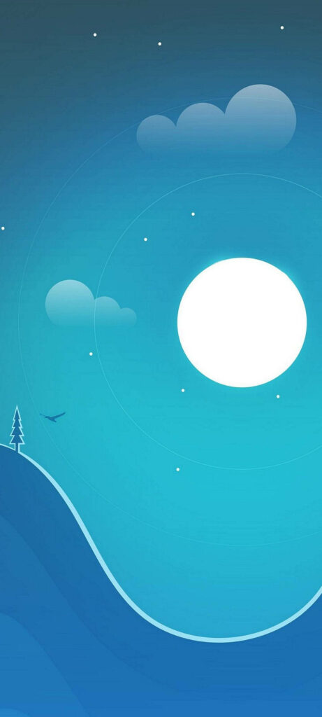 Serene Night Scene Wallpaper for Samsung Galaxy Note 20 Ultra