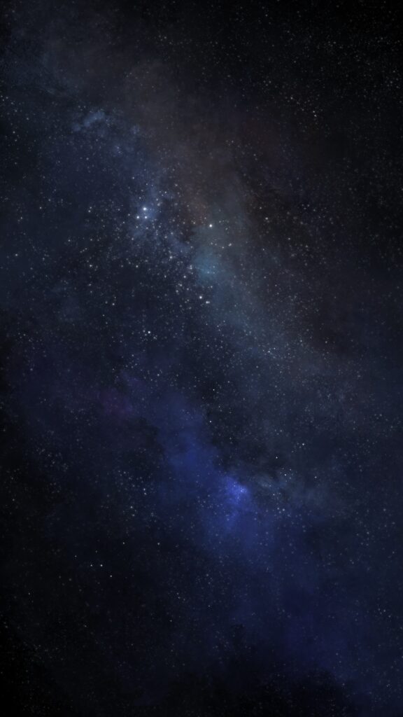 Serene Night Sky Wallpaper: Shimmering Stars & Ethereal Blues