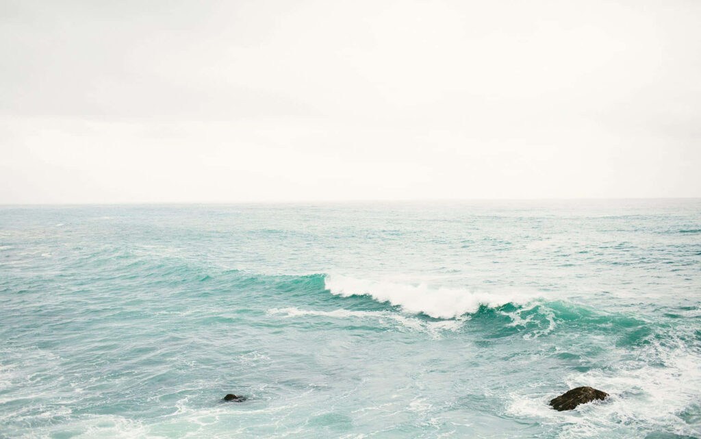 Serene Ocean View Wallpaper: Calming Beach Background for Summer