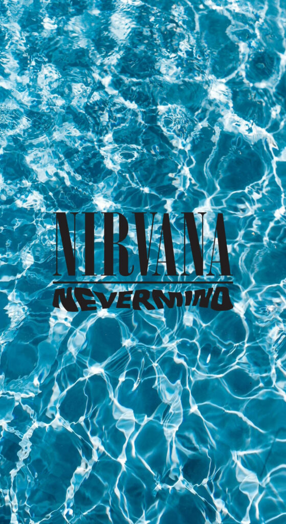 Tranquil Ocean Wallpaper with Iconic Nirvana Nevermind Design