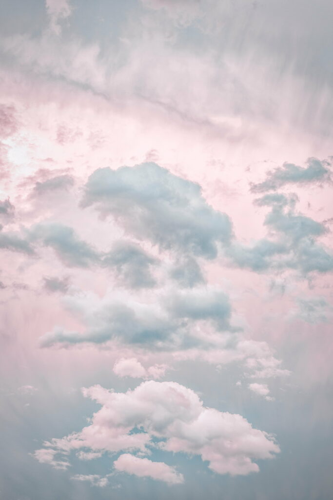 Dreamy Pastel Sky Wallpaper: Soft Clouds for HD Phone Background