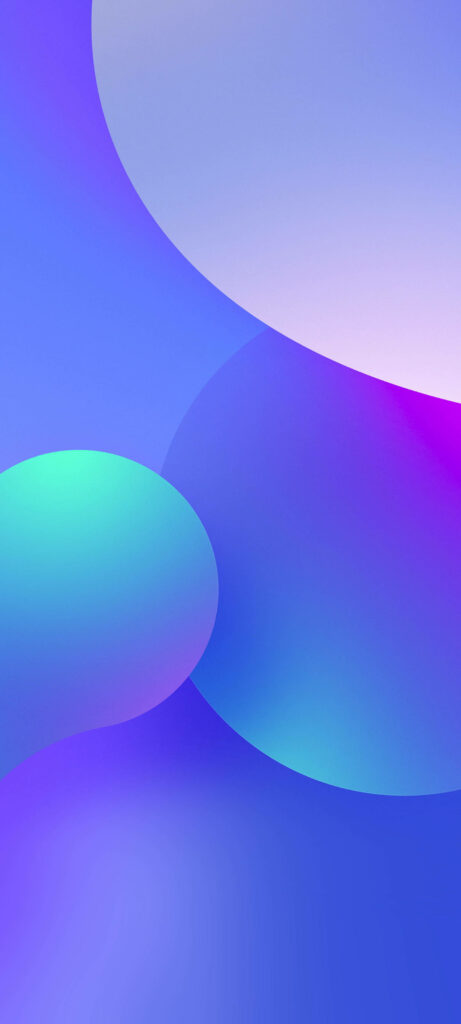 Serene Purple-Blue Teal Gradient Wallpaper for Samsung Note 20