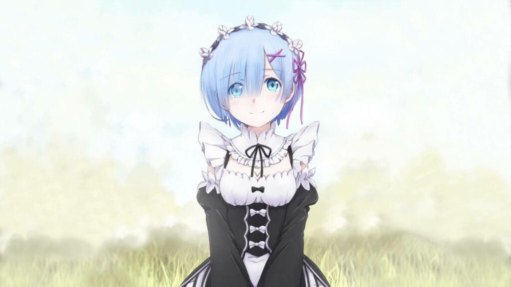 Serene Rem Wallpaper - Iconic Maid Outfit from Re:Zero