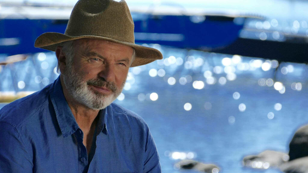 Calm Sam Neill Wallpaper: Serene Outdoor Scene & Peaceful Waterfront