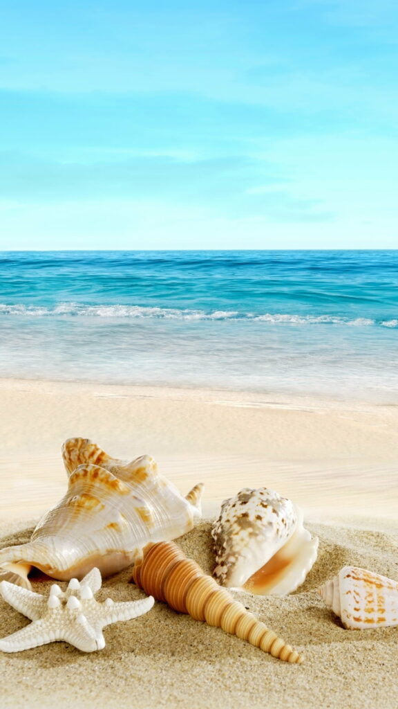Seaside Serenity: A Tropical Escape for your HD Phone Wallpaper