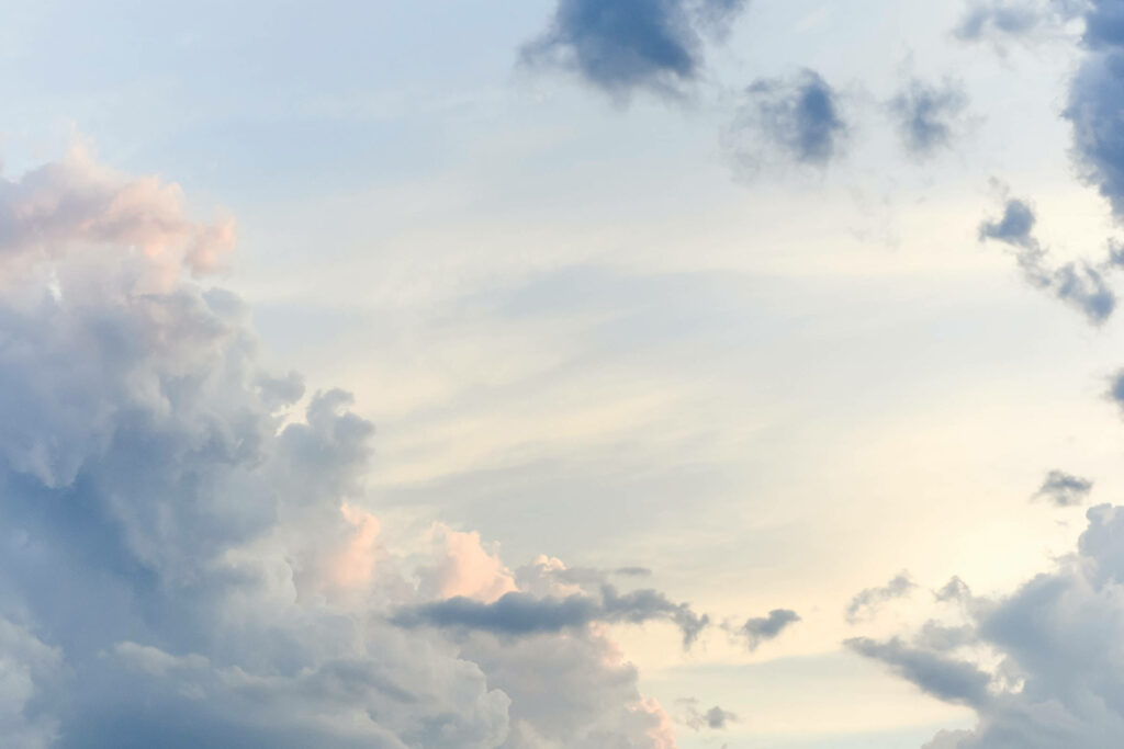 Serene Cloudscape: A Tranquil White Sky Wallpaper 