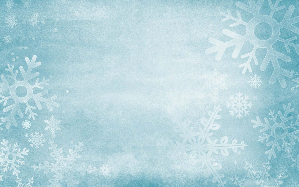 Serene Snowflake Wallpaper: Tranquil Icy Blue Winter Background