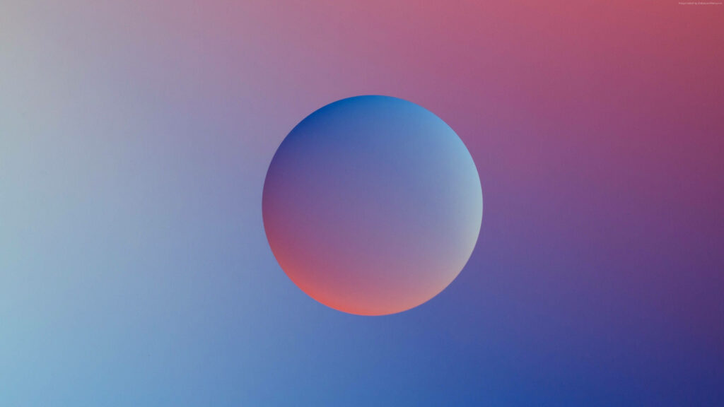Pastel Sphere: A Serene Minimalist Background for Your Macbook Pro 4k Display Wallpaper