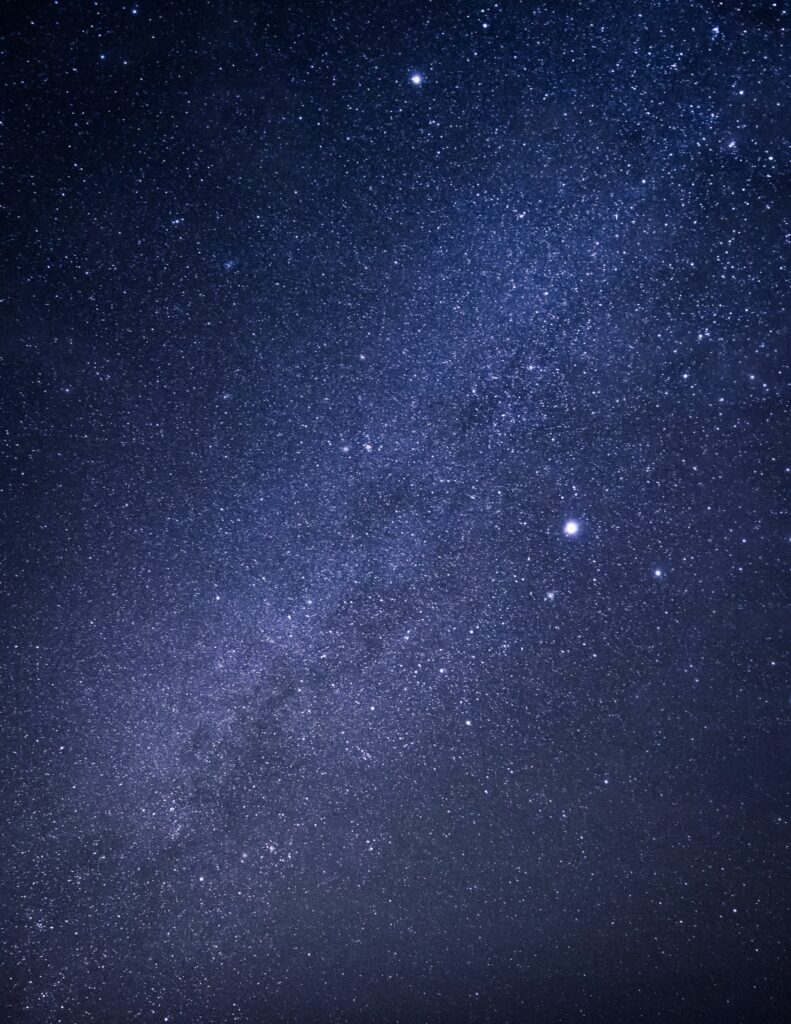 Tranquil Starry Sky Wallpaper: Ethereal Deep Space Ambiance