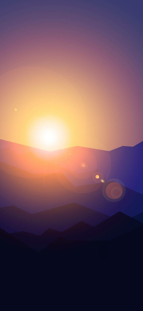 Serene Sunset Horizon Wallpaper for Android - Minimalist Design