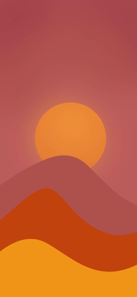 Serene Sunset Minimalist Wallpaper for Xiaomi Redmi Note 9