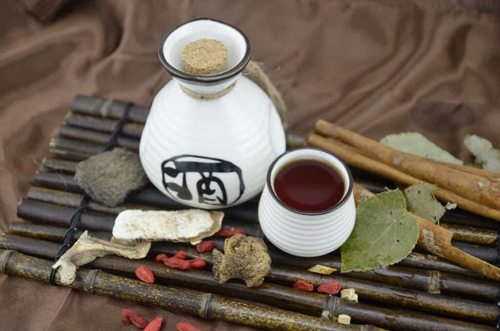 Tranquil Tea Ceremony Wallpaper: Ceramics & Natural Elements