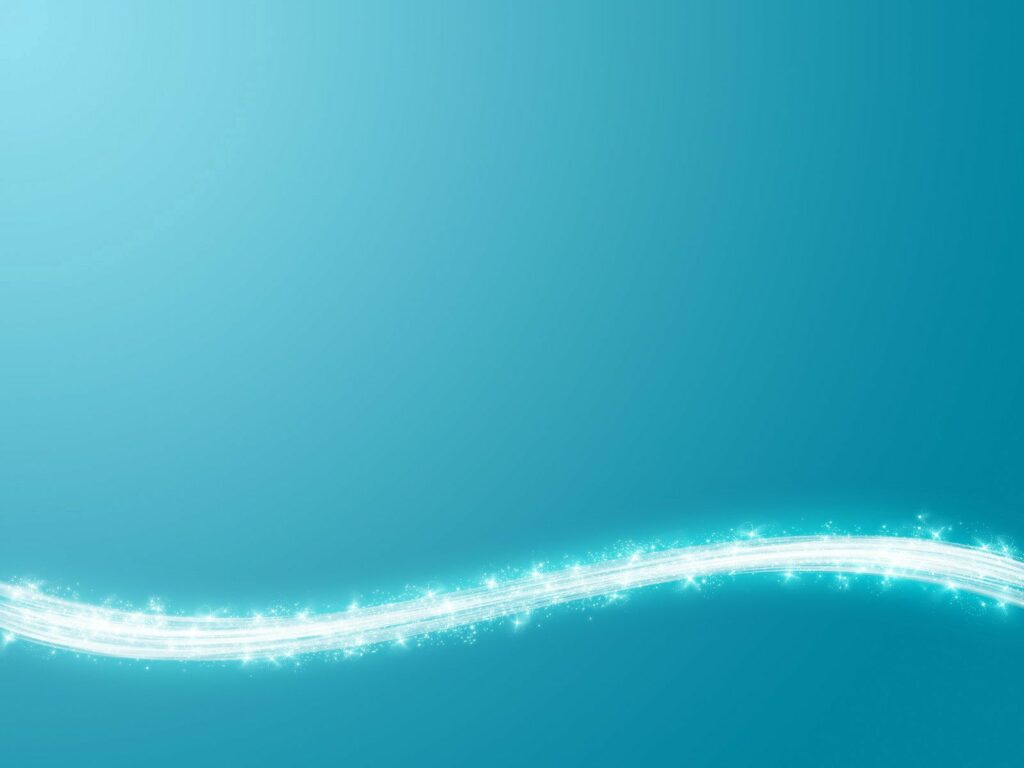Serene Teal Wallpaper with Glowing Wave Design - Calm & Sophisticated