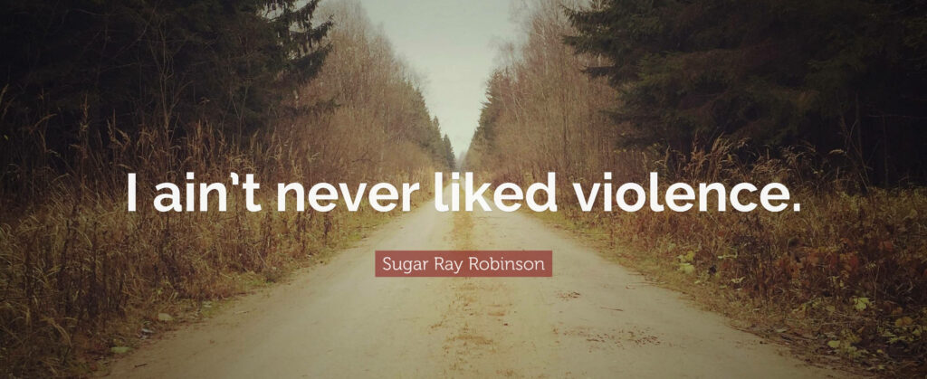 Serene Tree-Lined Road Wallpaper with Inspiring Quote by Robinson