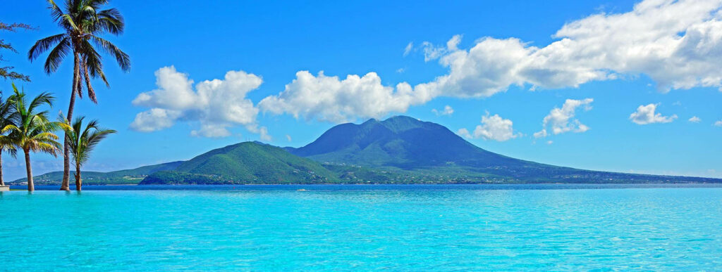 Tropical Paradise Wallpaper: Serene St. Kitts & Nevis Island View