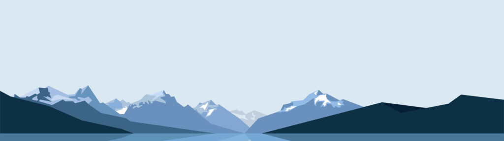 Aesthetic Serenity: Captivating Dual Monitor - Majestic Mountainscape Wallpaper