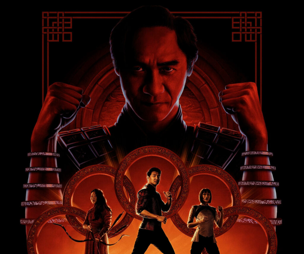 Shang-Chi Poster Wallpaper: Dynamic Characters & Vibrant Background