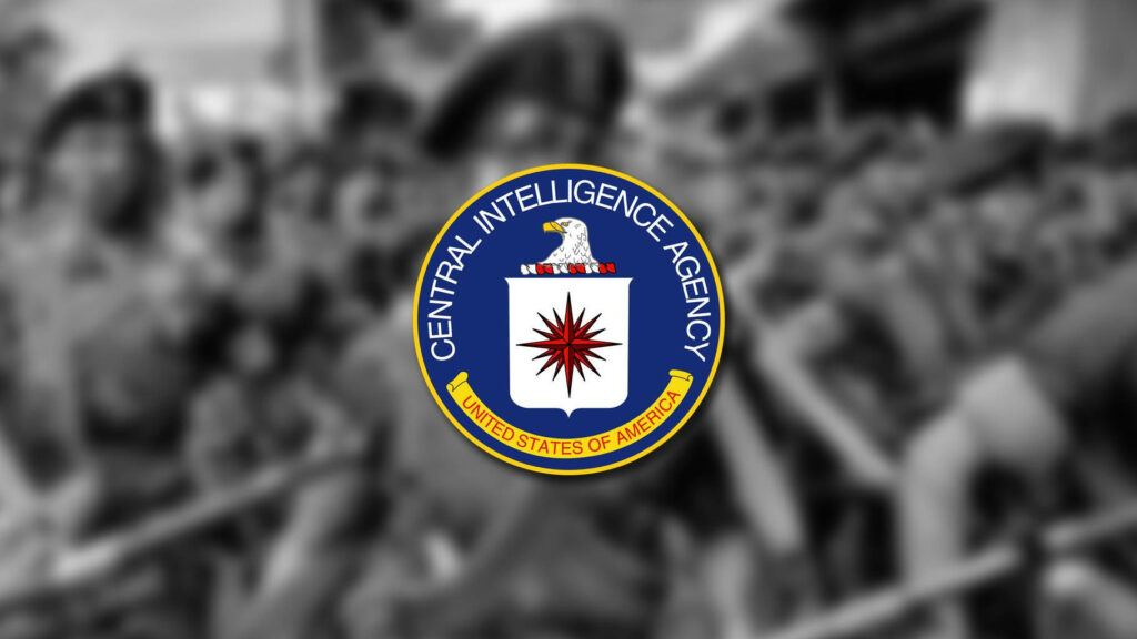 High-resolution CIA Central Intelligence Agency logo wallpaper with bold eagle and shield design