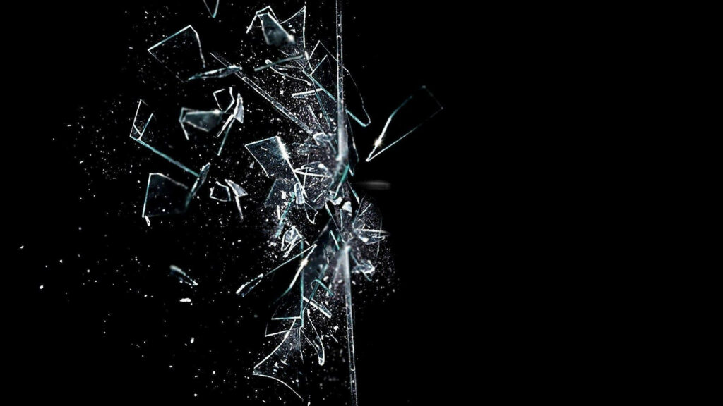 Shattered Glass: A Stunning Wallpaper of a Cracked Computer Screen
