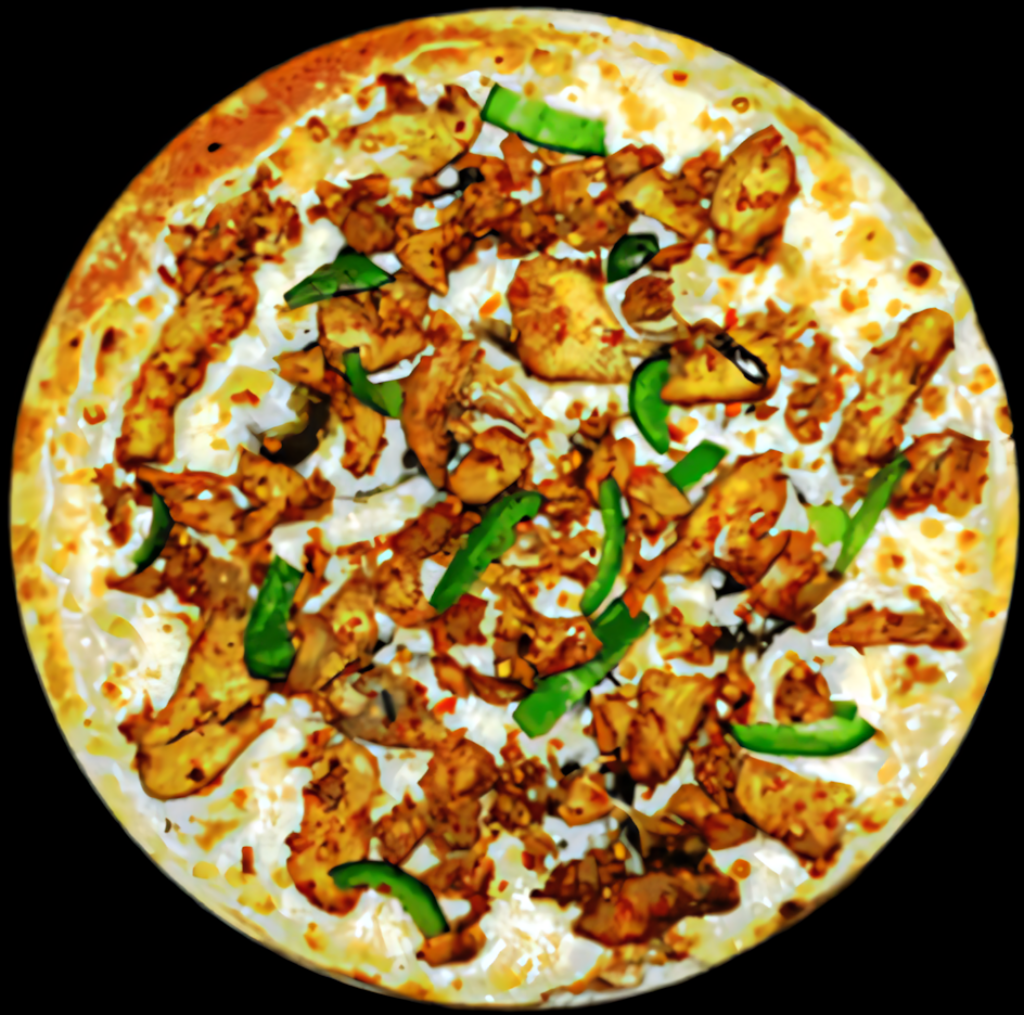 Shawarma-Flavored Pizza: Juicy Chicken & Bell Peppers Wallpaper