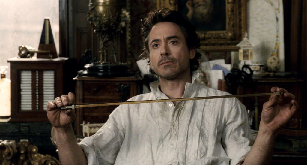 Robert Downey Jr. as Sherlock Holmes - Victorian Wallpaper Background