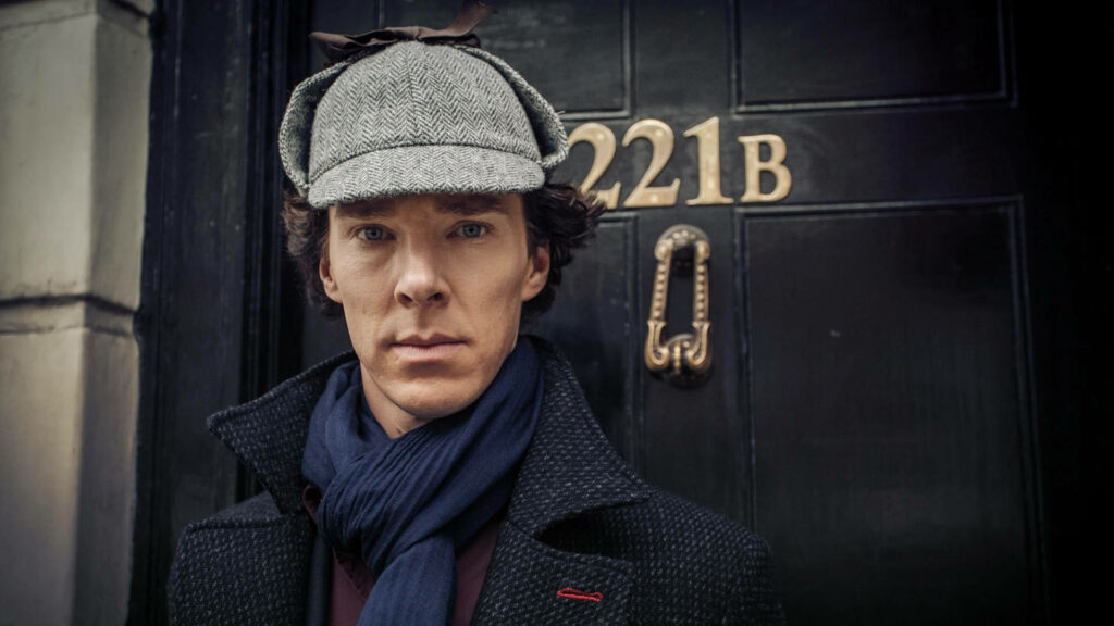 Sherlock at 221B Baker Street: Iconic Detective Wallpaper Background