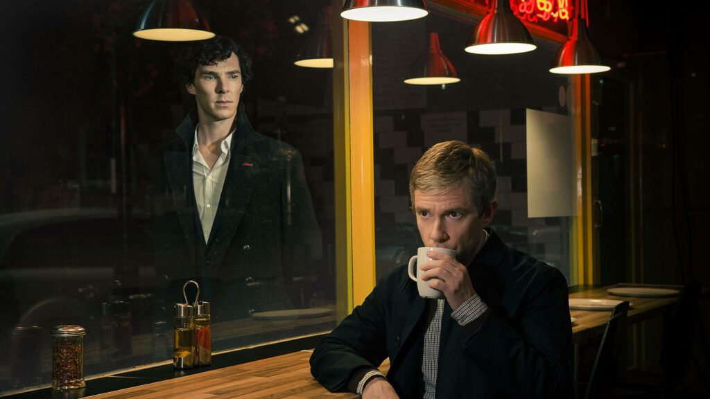 Sherlock & Watson Diner Wallpaper: A Captivating Scene