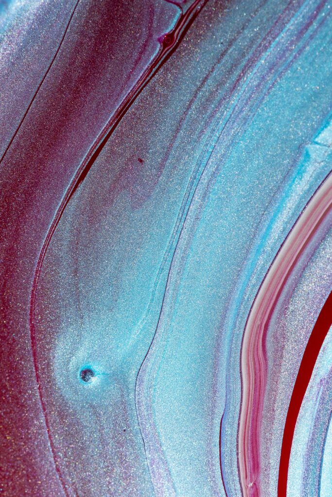 Mesmerizing Blue & Red Glittery Abstract Wallpaper for High-Res Displays