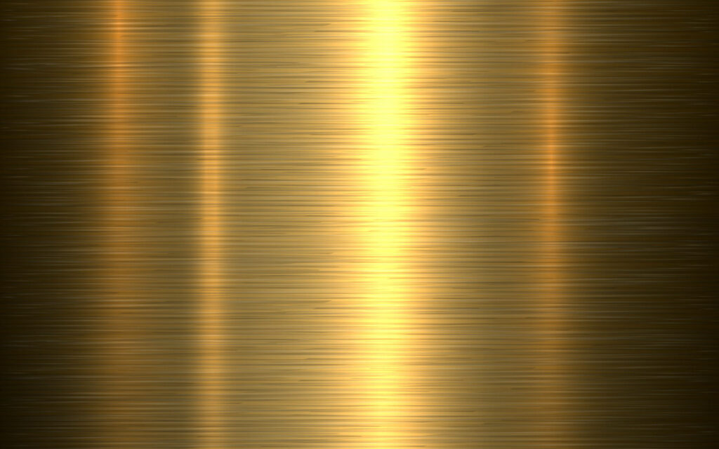 Shimmering Elegance metallic gold backdrop with brushed metal texture and radiant light reflections Wallpaper