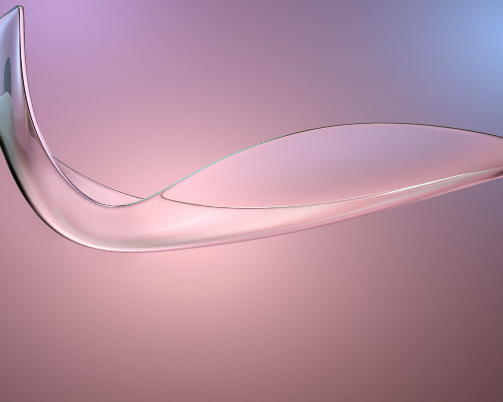 Shimmering Huawei MediaPad M5: A Vision of Purple Glass Curves Wallpaper