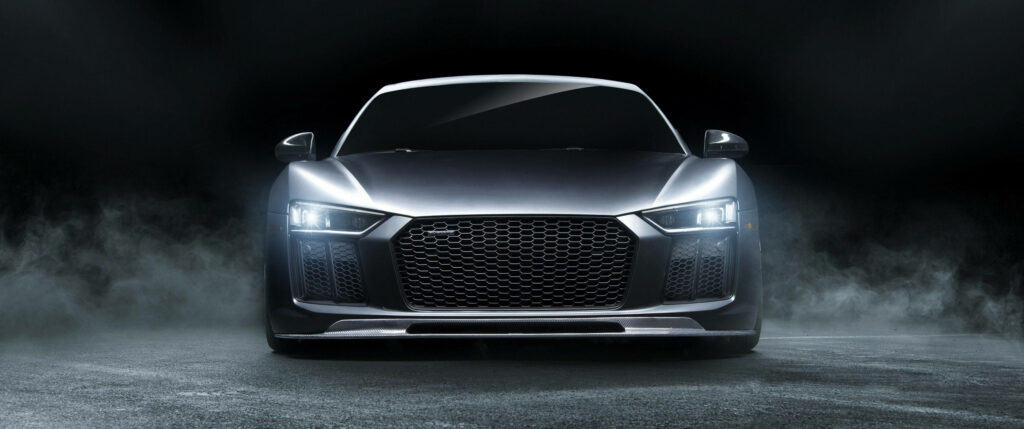 Shining in Silver: A Stunning Audi R8 Wallpaper in 3440x1440