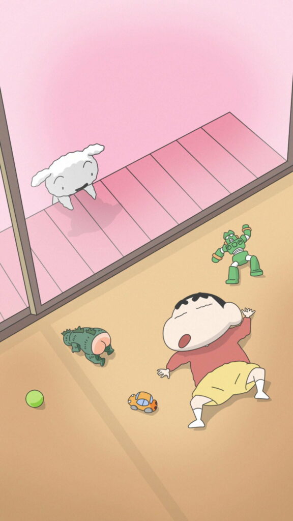 Shinchan Movie Adventure: Vibrant HD Phone Wallpaper Background