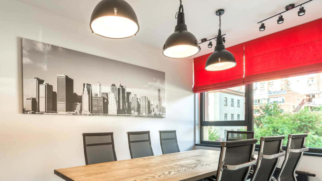 Collaboration in the Spotlight: A Stunning Meeting Room for Teams' Virtual Backgrounds Wallpaper