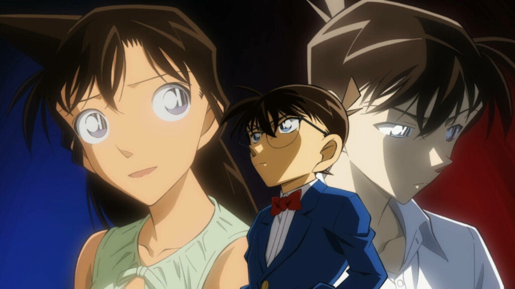 Shinichi Kudo & Ran Mouri: Dynamic Detective Conan Wallpaper Background