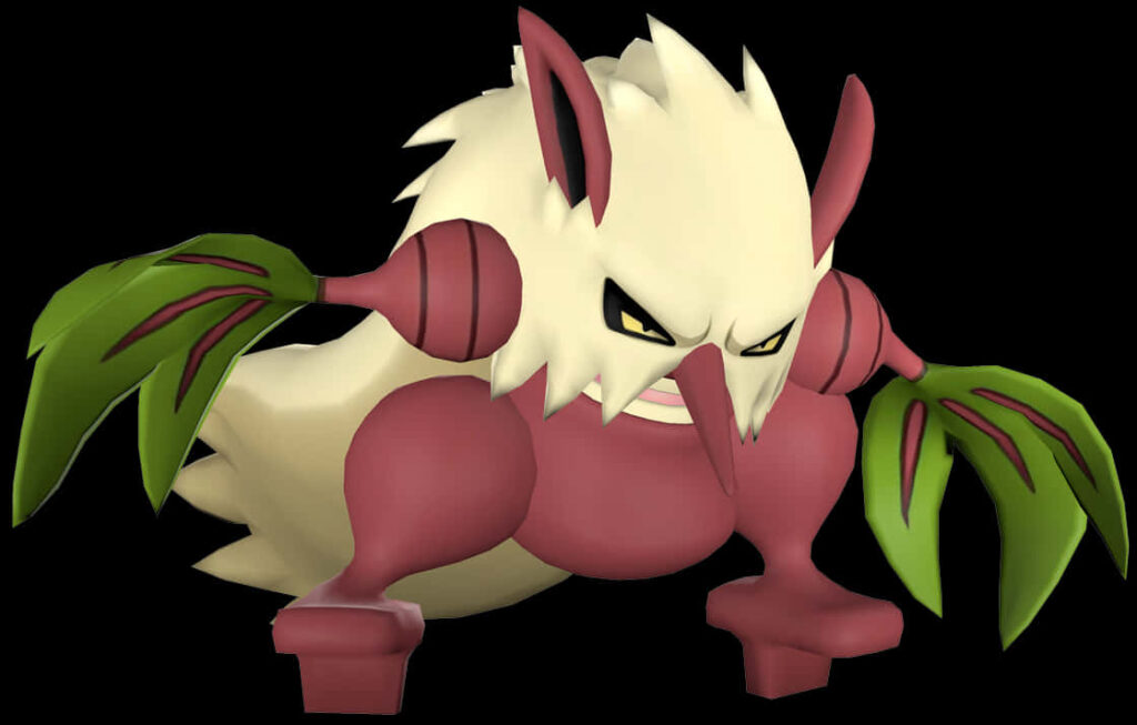 Shiny Shiftry 3D Model Wallpaper: Unique Colors & Dynamic Pose